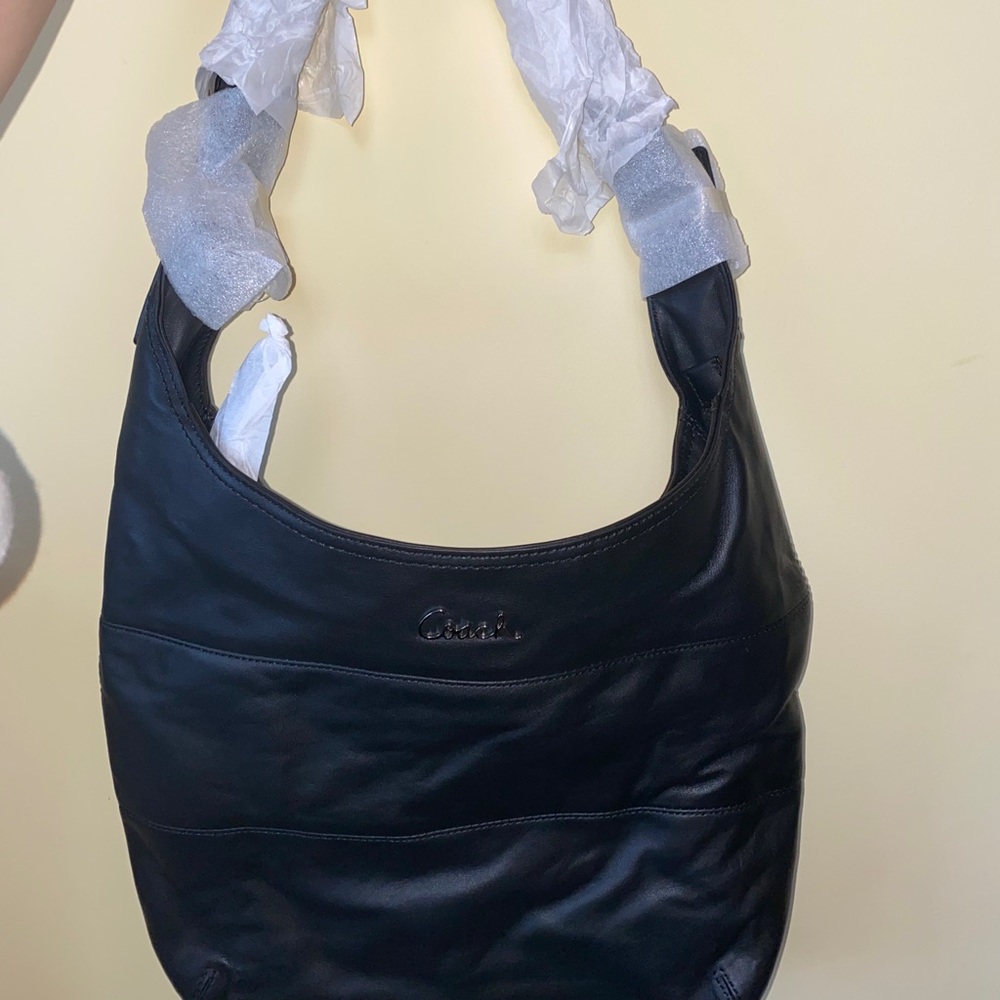 Black Coach Leather Bag